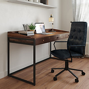 Simpli Home Foley Swivel Office Chair, , rollover