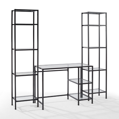 Aimee Desk and Etagere Set, Oil Rubbed Bronze, large