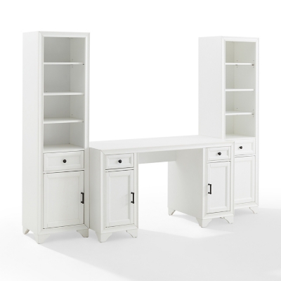 Tara 3Pc Desk and Bookcase Set, , large