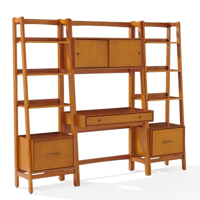 Landon 3Pc Desk and Etagere Set, , large