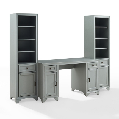 Tara 3Pc Desk and Bookcase Set, , large