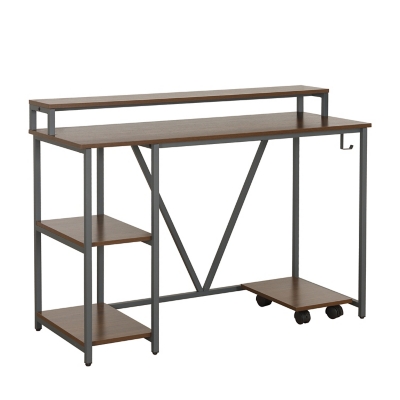 Modern Style Industrial Writing Desk with Storage - Techni Mobili