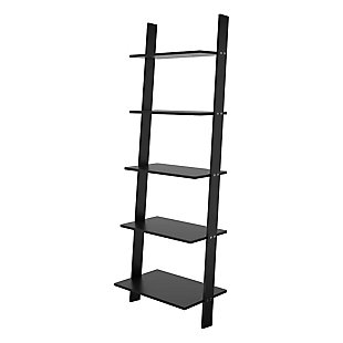Cooper 5-Shelf Floating Ladder Bookcase, , large