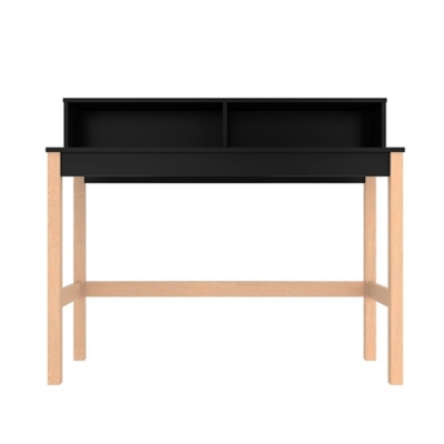Bowery Desk, Black/Oak, large