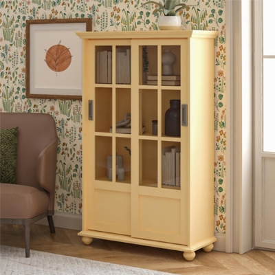 Ameriwood Home Sona Bookcase, Sunlight Yellow, large