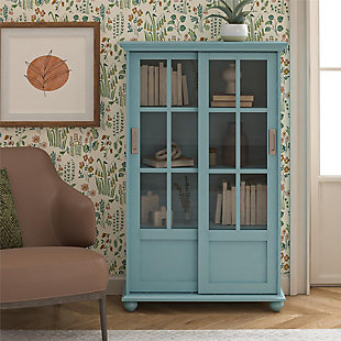 Ameriwood Home Sona Bookcase, Sea Blue, rollover