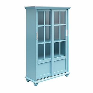 Ameriwood Home Sona Bookcase, Sea Blue, large
