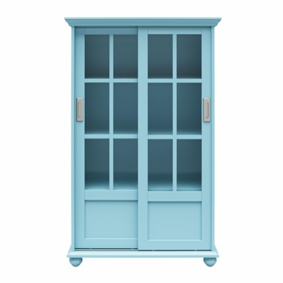 Ameriwood Home Sona Bookcase, Sea Blue, large