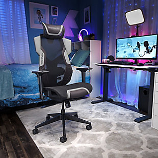 RESPAWN FLEXX Mesh Gaming Chair, Gray, rollover