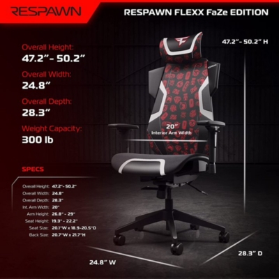 Respawn gaming chair online mesh