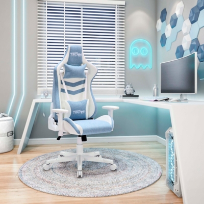 Techni Sport Ergonomic Gaming Chair, Blue, rollover