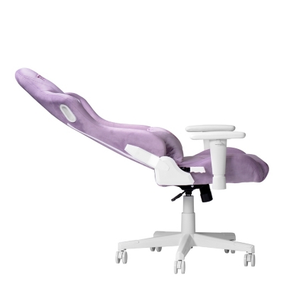 Lateral/angled view of purple Techni Sport chair