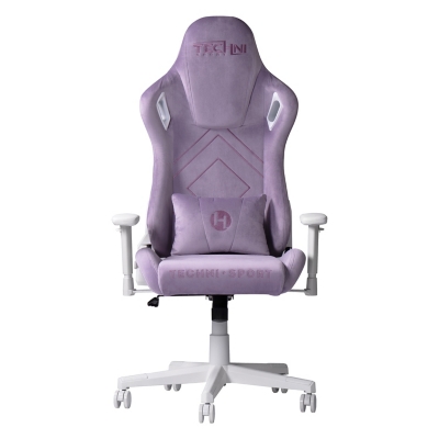 Front view of purple Techni Sport gaming chair