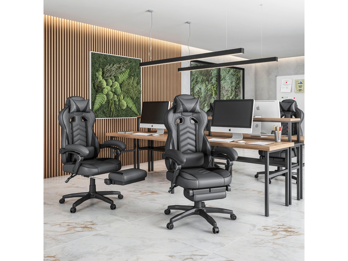 Techni Mobili Reclining Executive Office Chair with Footrest