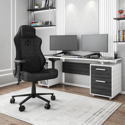 Techni Sport Gaming Chair, Black, rollover