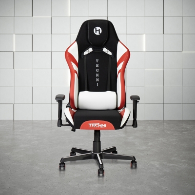 Techni Sport Echo Gaming Chair, Black, rollover