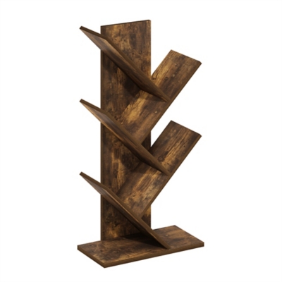 Furinno 30" Tree Bookshelf, Amber Pine, large