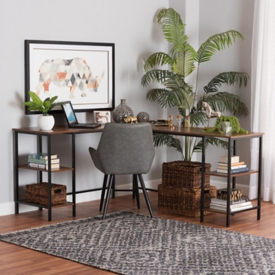 Baxton Studio Lydia 30'' Home Office Desk, , rollover
