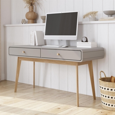 Ren Home Leva 47" Desk, Gray, rollover