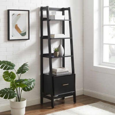 Crosley Furniture Landon 70" Etagere Bookcase, , rollover