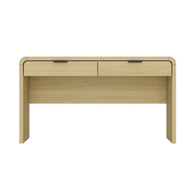 Manhattan Comfort Grace 20" Home Office Desk, Natural/Black, large