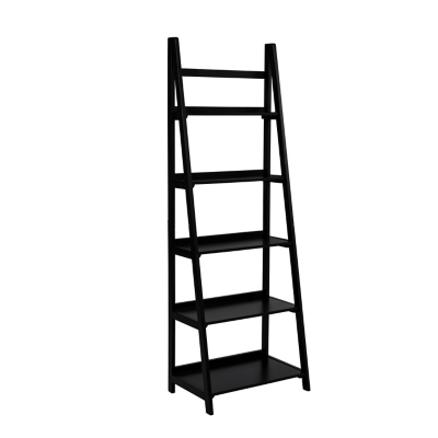 Linon Charlotte 72" Bookcase, Black, large