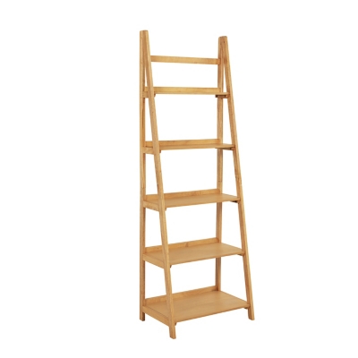 Linon Charlotte 72" Bookcase, Natural, grid