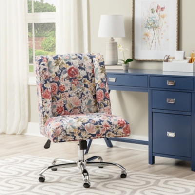 Linon Draper Home Office Desk Chair, , rollover
