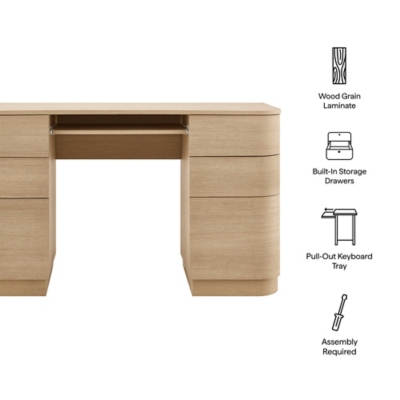 Modway Mirae 55" Home Office Desk, , large