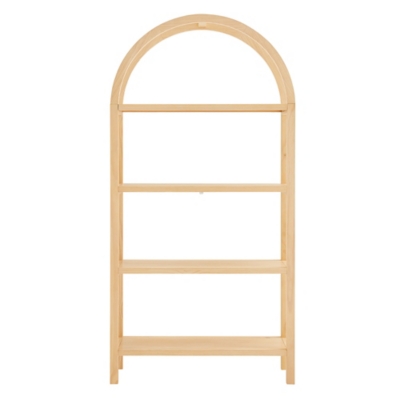 Modway Vexley 72" Arched Bookshelf, Natural, large