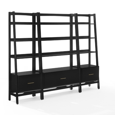 Crosley Furniture Landon 70" Etagere Bookcase Set, , large