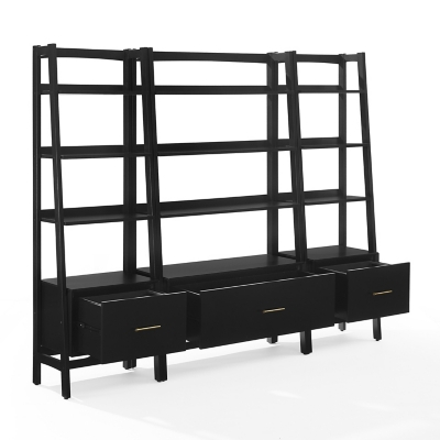 Crosley Furniture Landon 70" Etagere Bookcase Set - Thumbnail 5