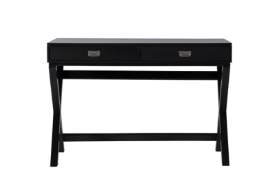 Linon Piper Desk, Black, large