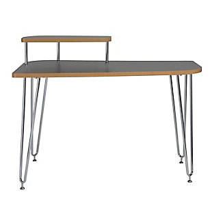 Euro Style Hanh Desk with Shelf, , large