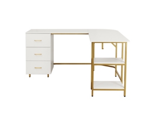 Techni Mobili L-Shaped Desk with Storage