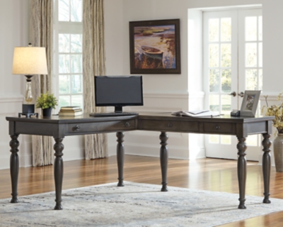 Devensted 2 Piece Home Office Desk Ashley Furniture Homestore