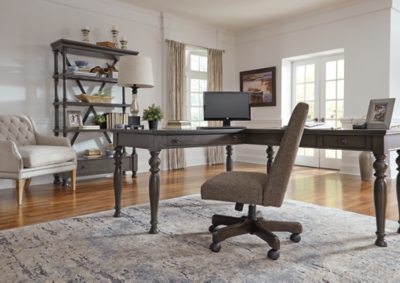 Devensted 2 Piece Home Office Desk Ashley Furniture Homestore