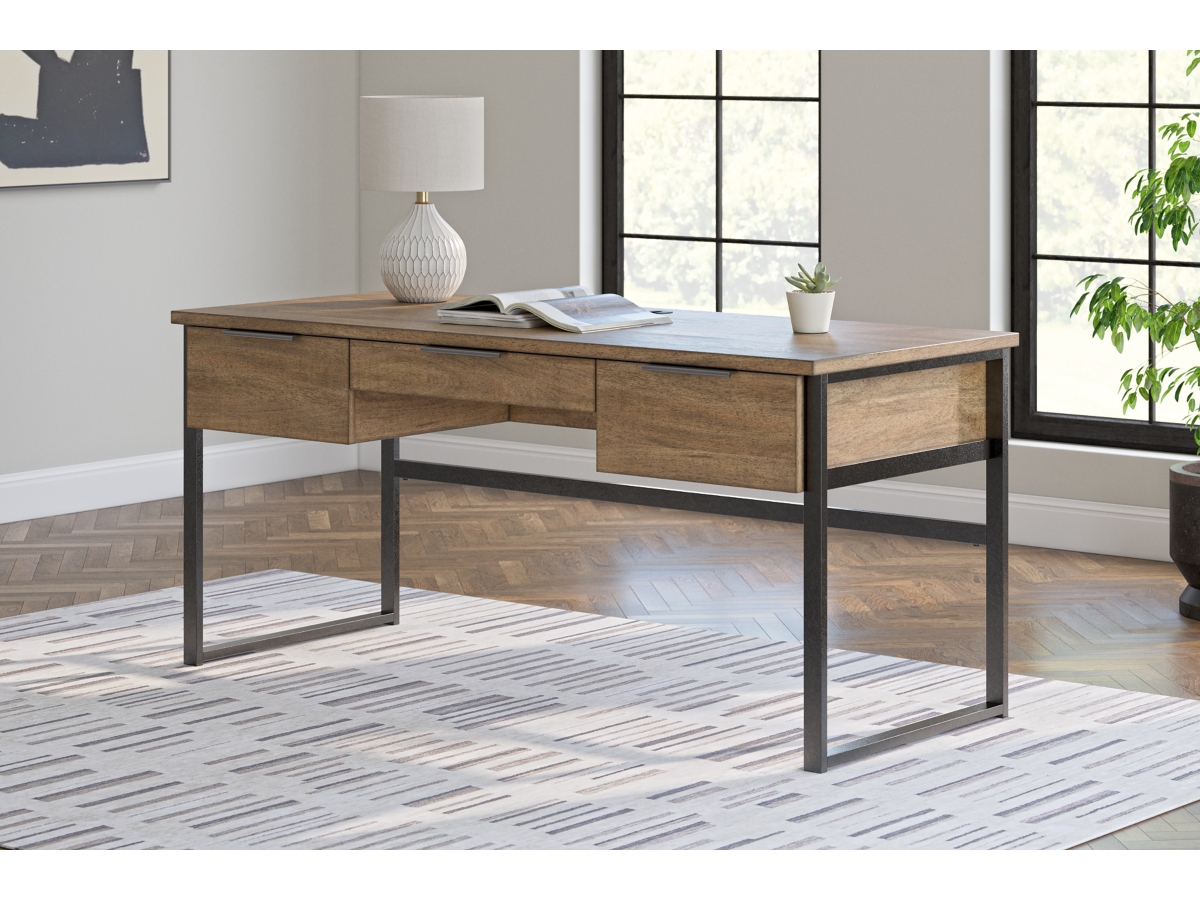Montia Home Office Desk with Chair and Storage | Ashley