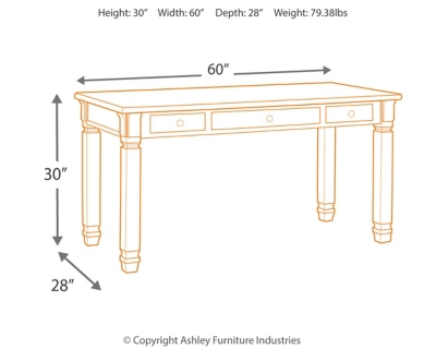 Bolanburg 60" Home Office Desk, , large