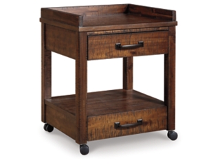 Baldridge 2 Drawer Printer Stand with USB Charging