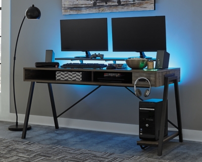 SEVEN WARRIOR Gaming Desk 47INCH with Power Outlet & Monitor Stand