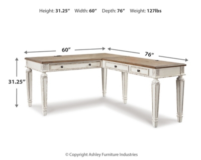 Realyn 60 Home Office Desk with USB Charging