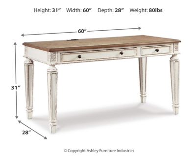 Realyn 60" Home Office Desk, , large