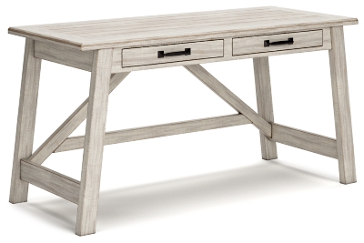 Carynhurst 60" Home Office Desk, Whitewash, large