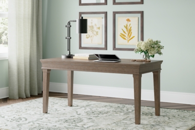 Janismore 63" Home Office Desk, Weathered Gray, rollover