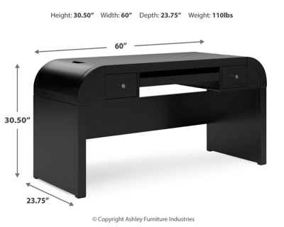 Rowanbeck 60" Home Office Desk Dimensions
