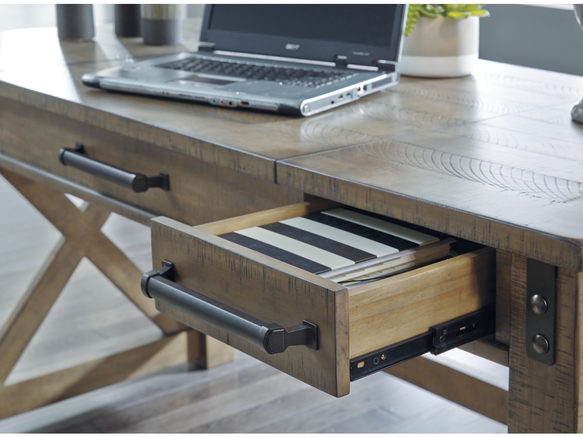 Aldwin 62 Home Office Lift Top Desk with USB Charging Ashley