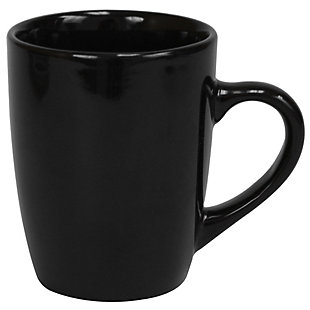 Home Accents 13 oz Ceramic Mug, Black, , rollover