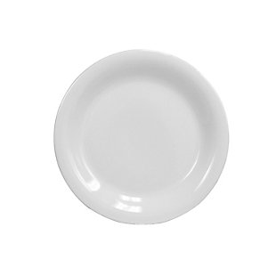 Home Accents 10.5" Ceramic Dinner Plate, White, , large