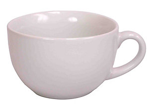 Home Accents 22 oz. Jumbo Ceramic Mug, White, White, large